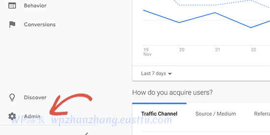 切换到 Google Analytics 管理视图 - WPBeginner 切换到 Google Analytics 管理视图