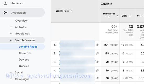 Google Analytics 报告中的搜索控制台数据 - WPBeginner Google Analytics 报告中的搜索控制台数据