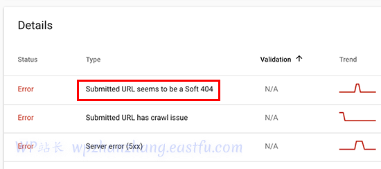 Google Search Console 中的软 404 错误 - WPBeginner Google Search Console 中的软 404 错误