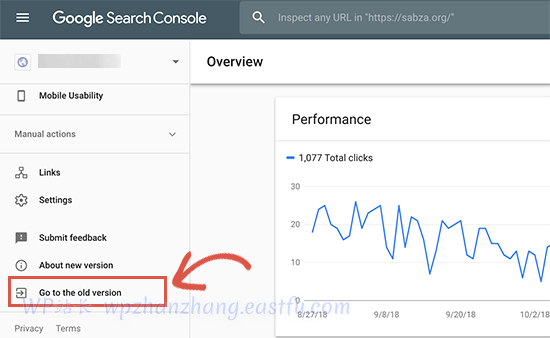 切换到旧的 Google Search Console - WPBeginner 切换到旧的 Google Search Console