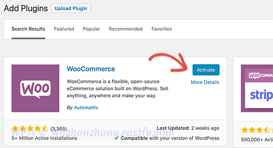 激活 WooCommerce Activate WooCommerce