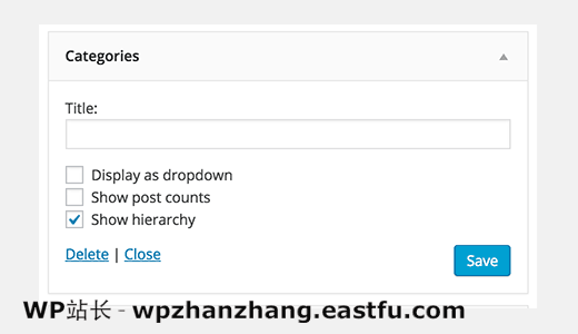 在WordPress侧边栏中显示子类别和父类别 在WordPress侧边栏中显示子类别和父类别