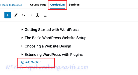 在会员新闻中添加课程部分 Add course sections in MemberPress