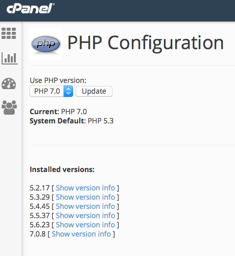 cpanel-php-version