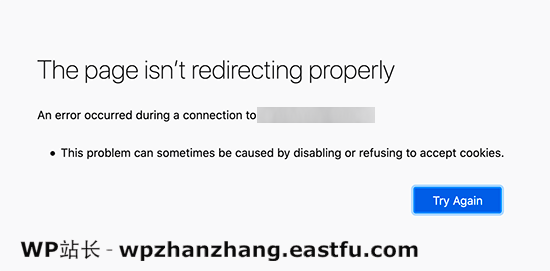 Firefox 中的重定向错误过多 Too many redirects error in Firefox
