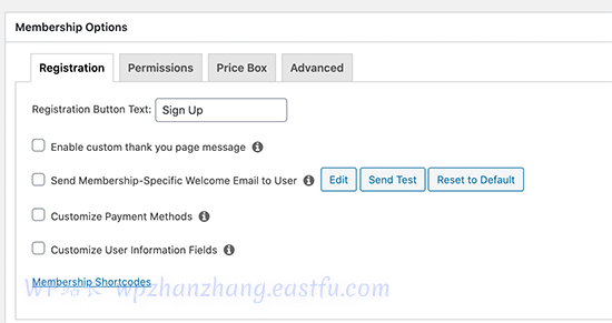 会员选项 Membership options