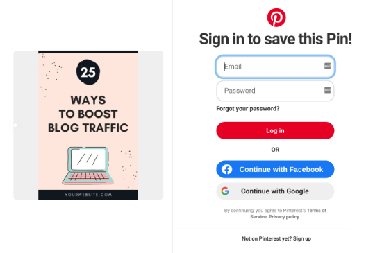 Pinterest 分享图片弹出窗口 Pinterest share image popup
