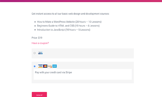 注册页面预览 Registration page preview