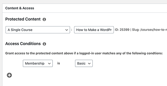 内容访问规则 Content access rules