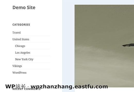 WordPress侧栏中的类别和子类别 WordPress侧栏中的类别和子类别