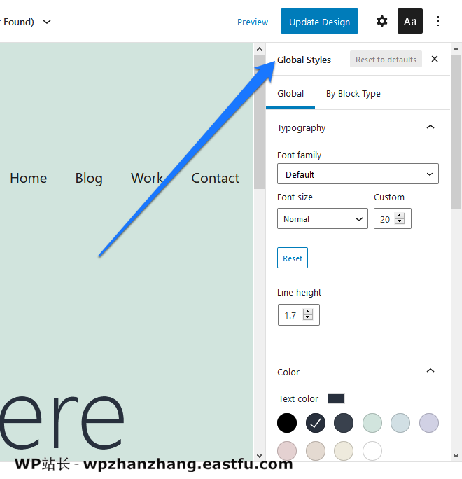 您可能不知道(但应该知道)的19个古腾堡编辑器功能 12 wordpress 全站编辑更改全局样式