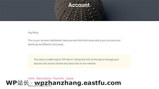 仅包含会员内容的帐户预览 Account preview with members only content