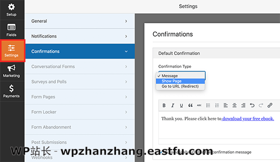 表格确认 Form confirmation