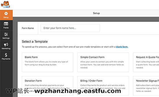 添加新表单 Adding a new form