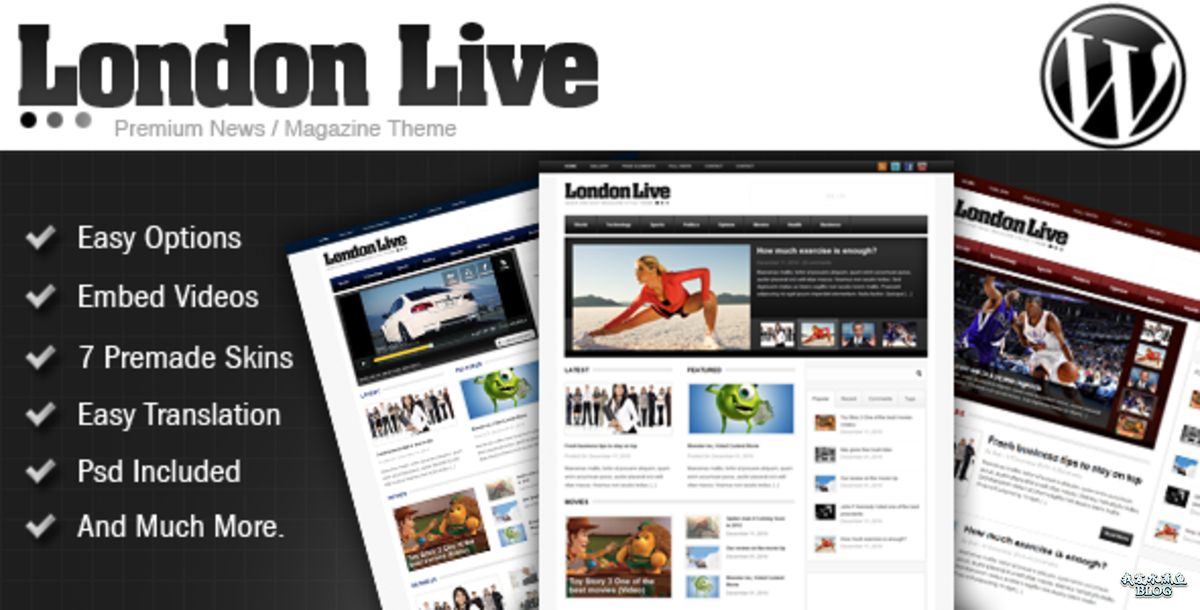 London Live WordPress Theme