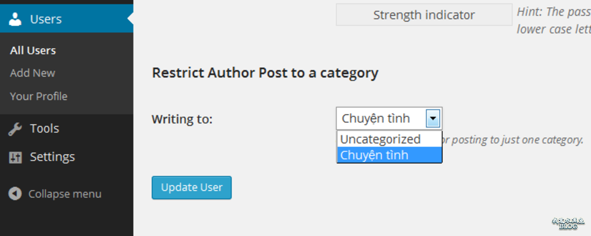 Restrict Author Posting