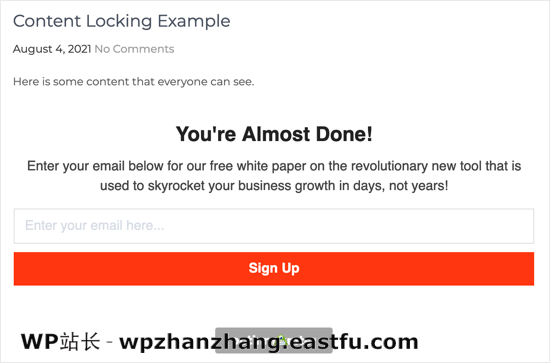 如何在WordPress网站中增加内容锁定保护(2种方法) 14 预览内容锁定操作