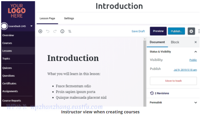 如何使用 LearnDash 创建课程市场(如 Udemy) 5 导师观点
