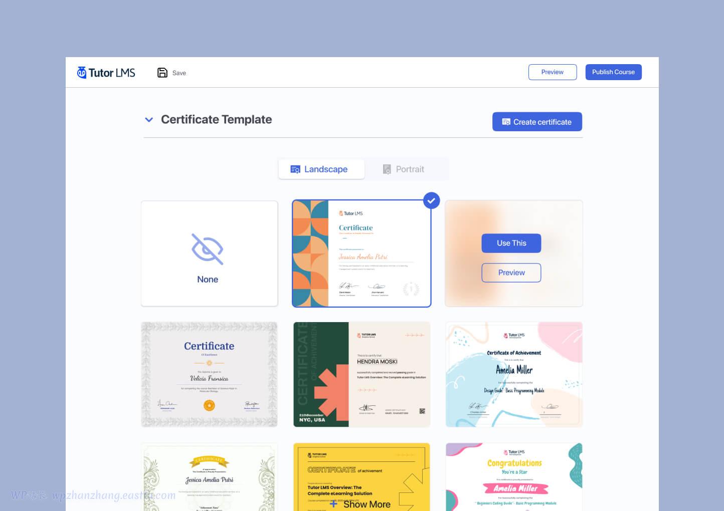 Tutor LMS 电子证书生成器 - 您的学生应得的培训证书 12 Tutor LMS 电子证书生成器 - 您的学生应得的培训证书 12
