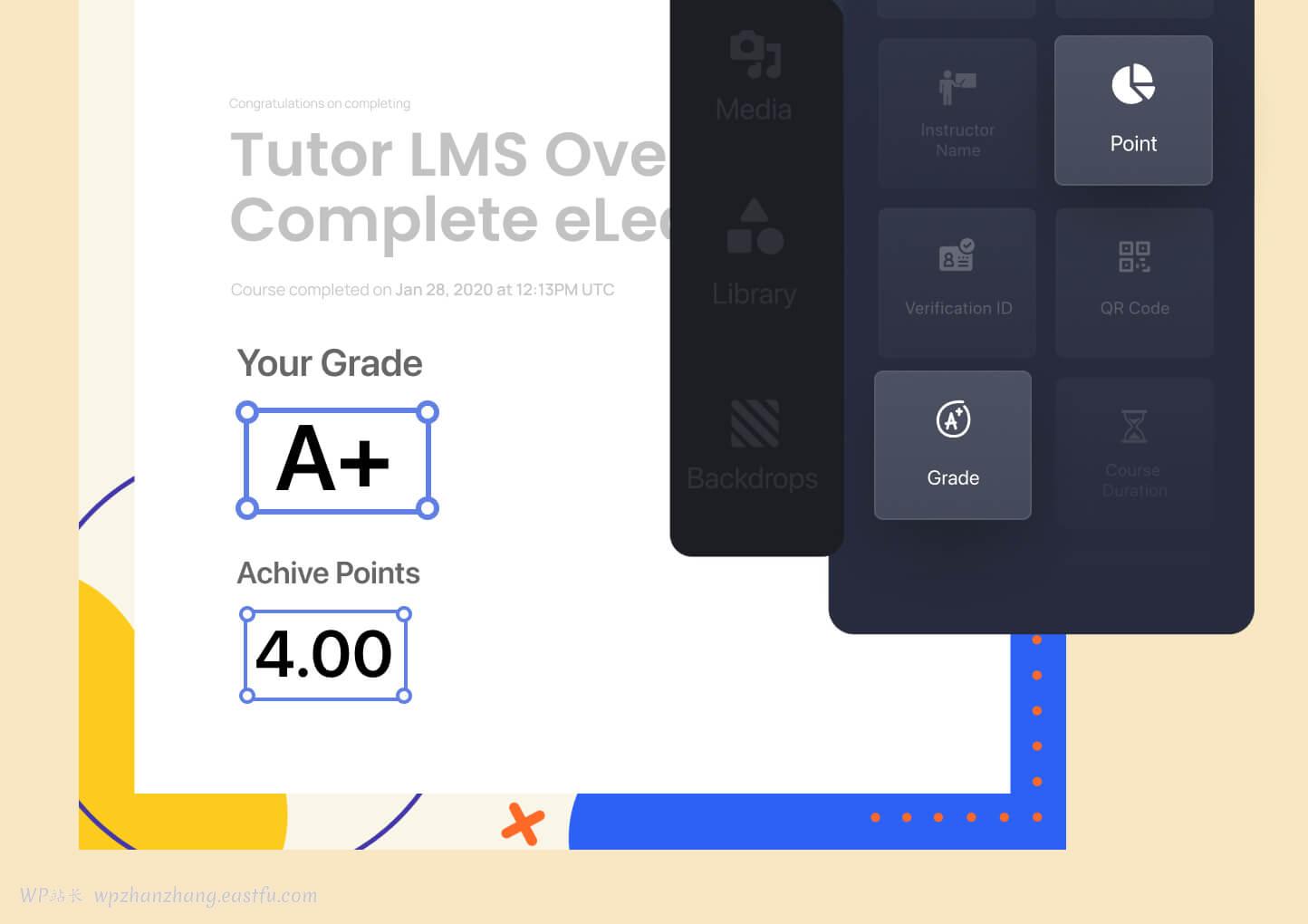 Tutor LMS 电子证书生成器 - 您的学生应得的培训证书 4 Tutor LMS 电子证书生成器 - 您的学生应得的培训证书 4