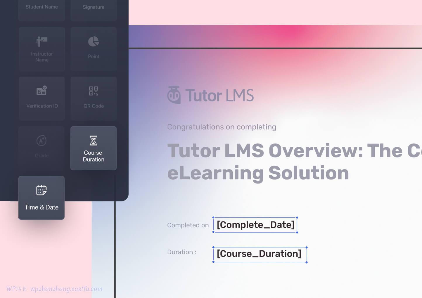 Tutor LMS 电子证书生成器 - 您的学生应得的培训证书 5 Tutor LMS 电子证书生成器 - 您的学生应得的培训证书 5