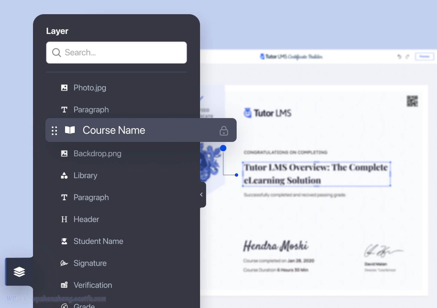 Tutor LMS 电子证书生成器 - 您的学生应得的培训证书 7 Tutor LMS 电子证书生成器 - 您的学生应得的培训证书 7