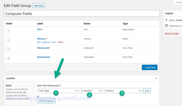 如何在 WooCommerce 产品页添加自定义字段 8 设置自定义字段 WooCommerce 的位置