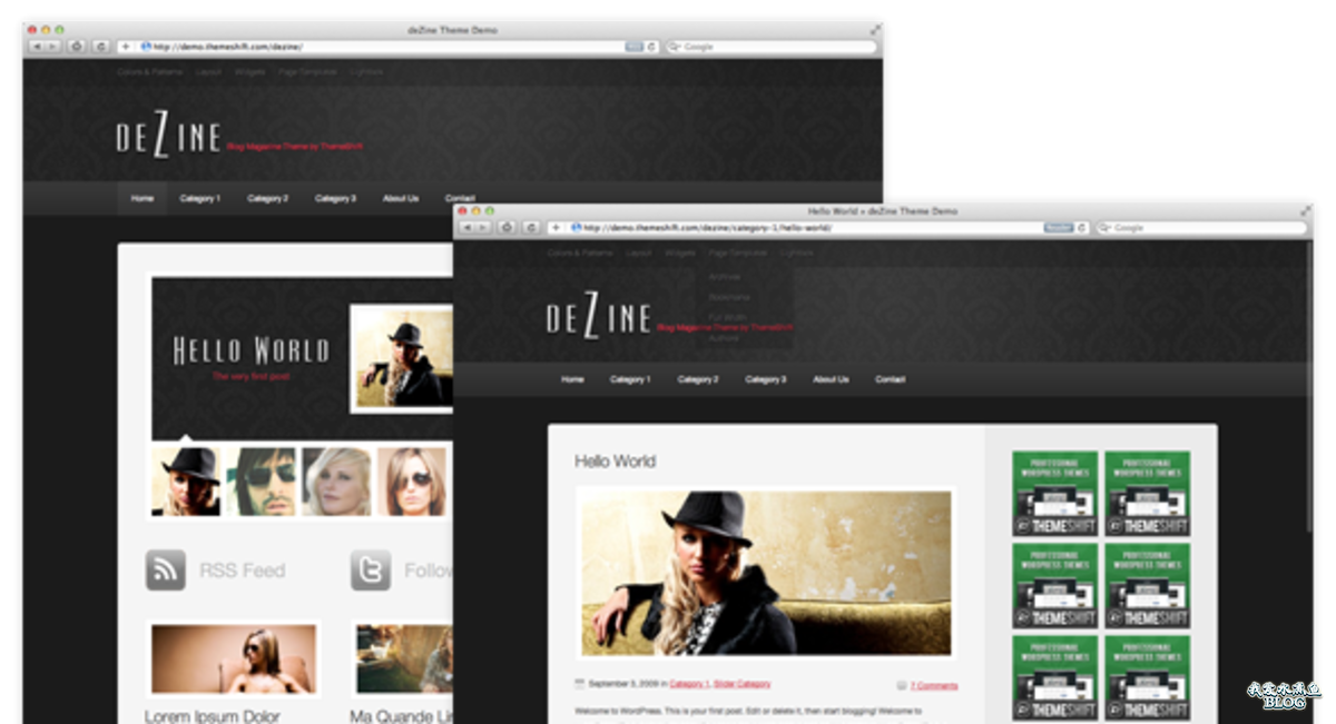 Blog Magazine Theme deZine