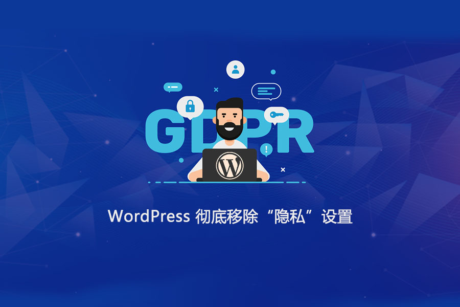 WordPress 彻底移除后台“隐私”设置功能