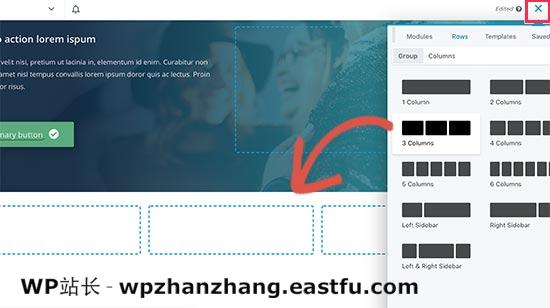 Add rows and columns 如何使用WordPress制作落地页 21