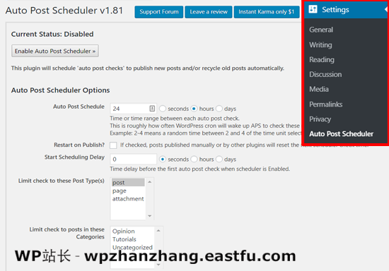 如何在WordPress中批量计划自动发布文章 2 WordPress中的自动发布计划程序设置