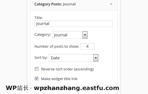 WordPress分类帖子部件 WordPress分类帖子部件