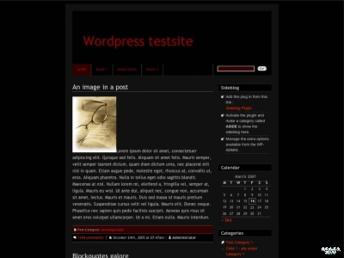 DarkBlix WordPress Theme