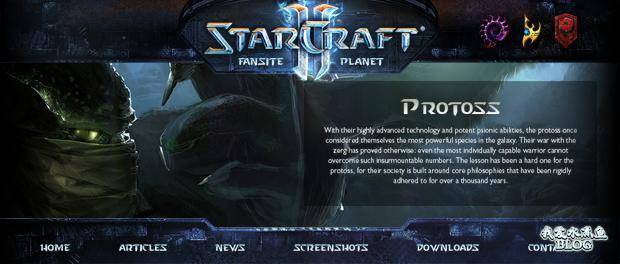 Free WordPress 3.0 Theme for StarCraft II: Enter the  Fascinating World!