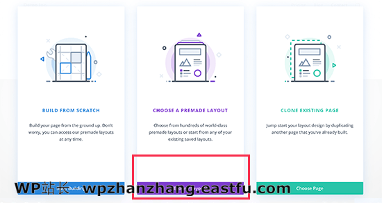 Divi layout options 如何使用WordPress制作落地页 26