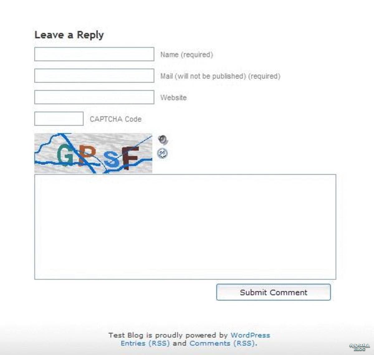 SI CAPTCHA Anti-Spam