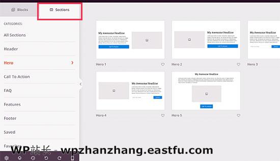 Reusable sections in SeedProd 如何使用WordPress制作落地页 8