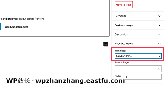 Select a theme template 如何使用WordPress制作落地页 17