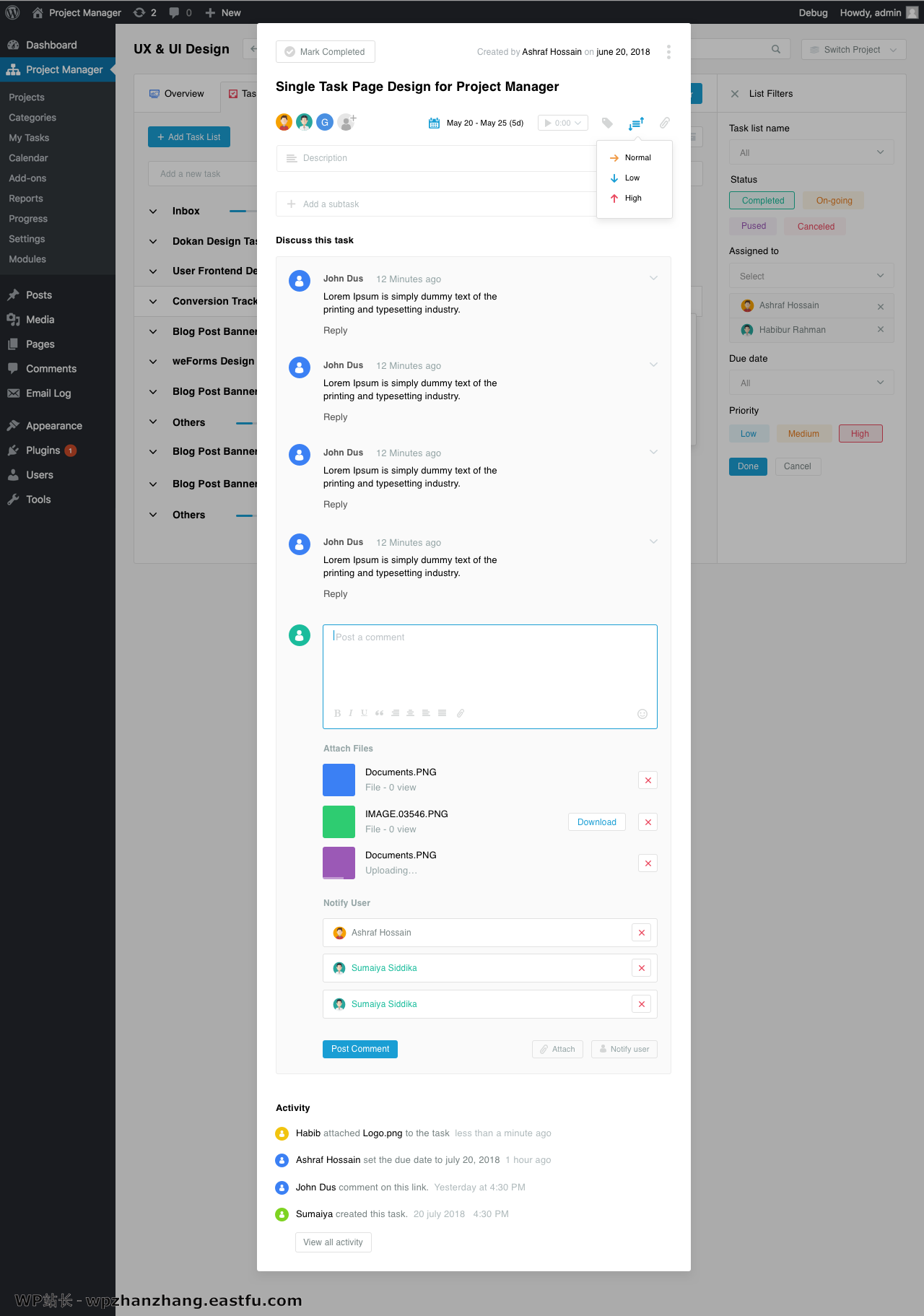 weDevs如何成功地使用WP Project Manager进行项目管理团队协作 6 weDevs如何成功地使用WP Project Manager进行项目管理团队协作 3